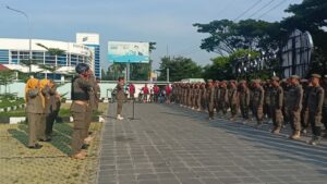 Apel Partoli Ketertiban Umum Dipimpin Langsung Kepala Satpol PP Kabupaten Cirebon